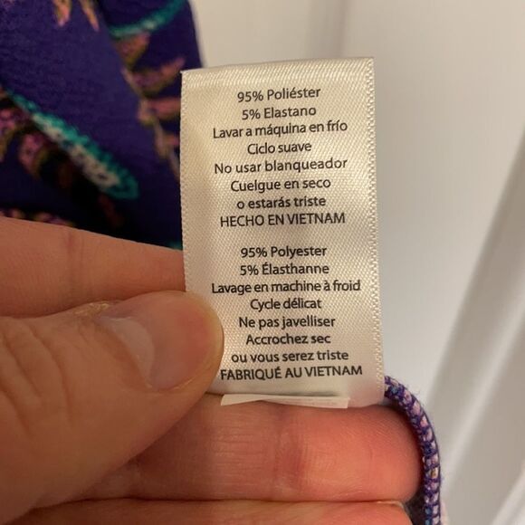 ✨LuLaRoe Purple and Pink Floral Amelia Dress - Picture 5 of 7